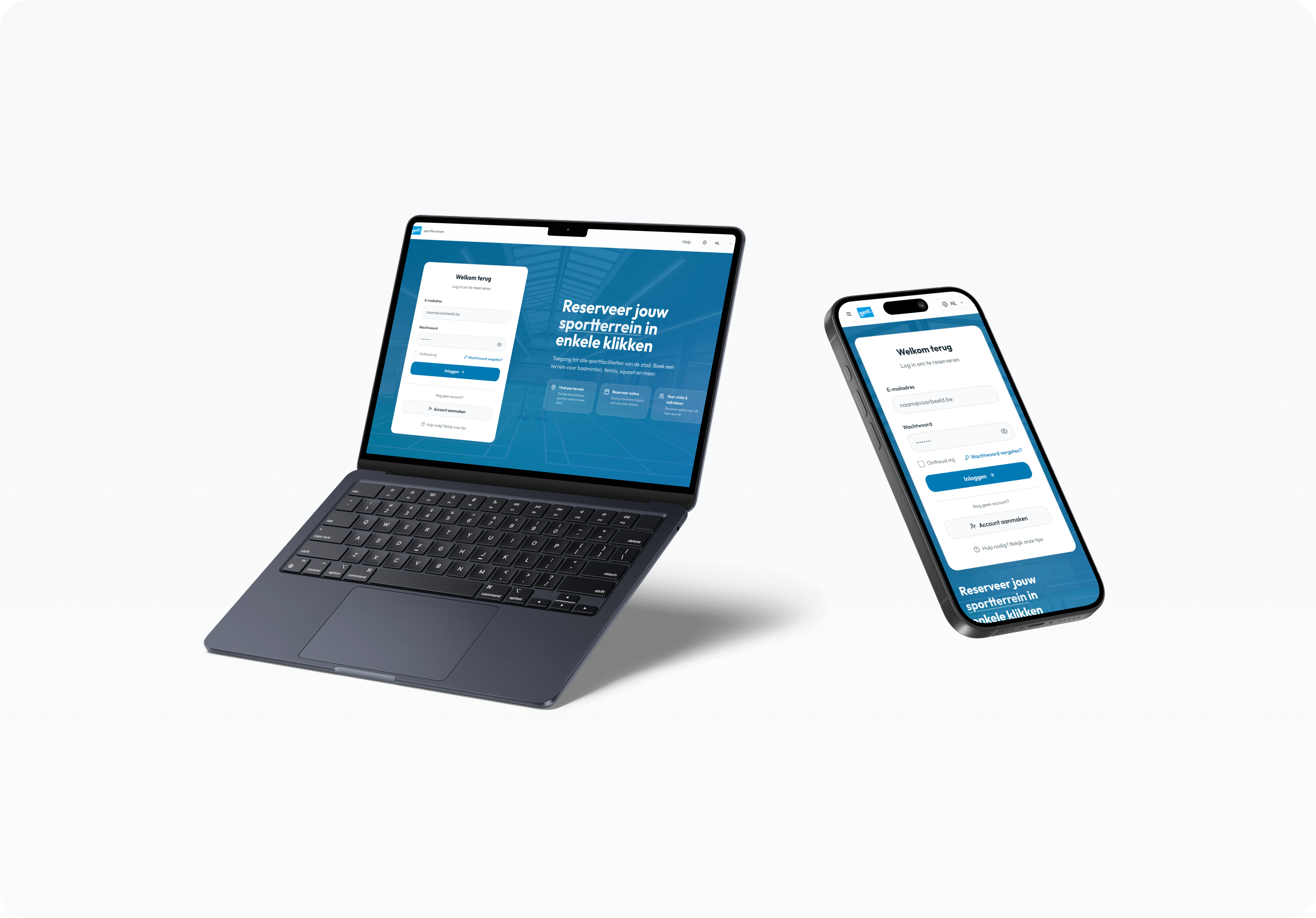 City of Gent Sports Booking Redesign